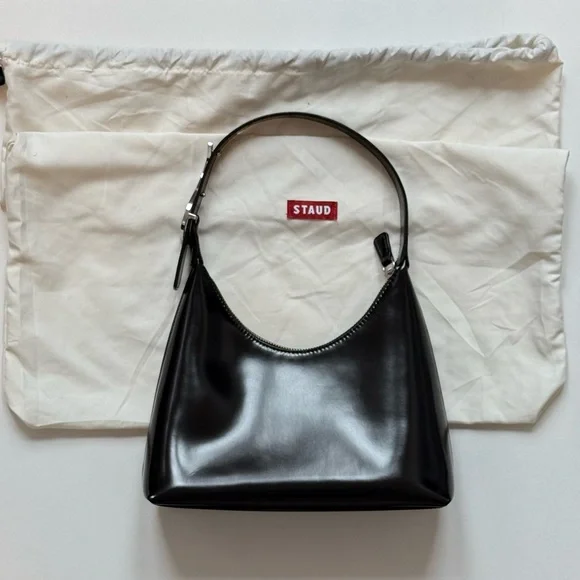 Staud Black Leather Women's Bag - Picture 1 of 15